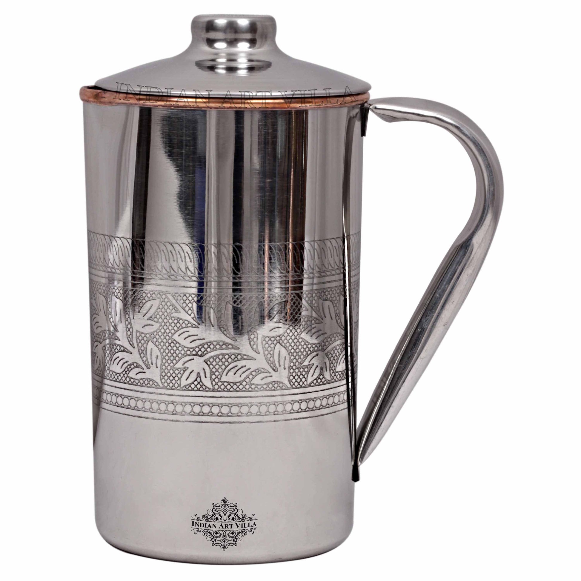 Pure Steel Copper Jug Luxury Design with Lid