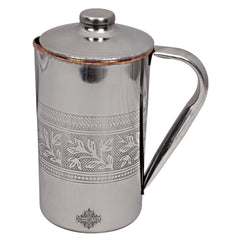 Pure Steel Copper Jug Luxury Design with Lid