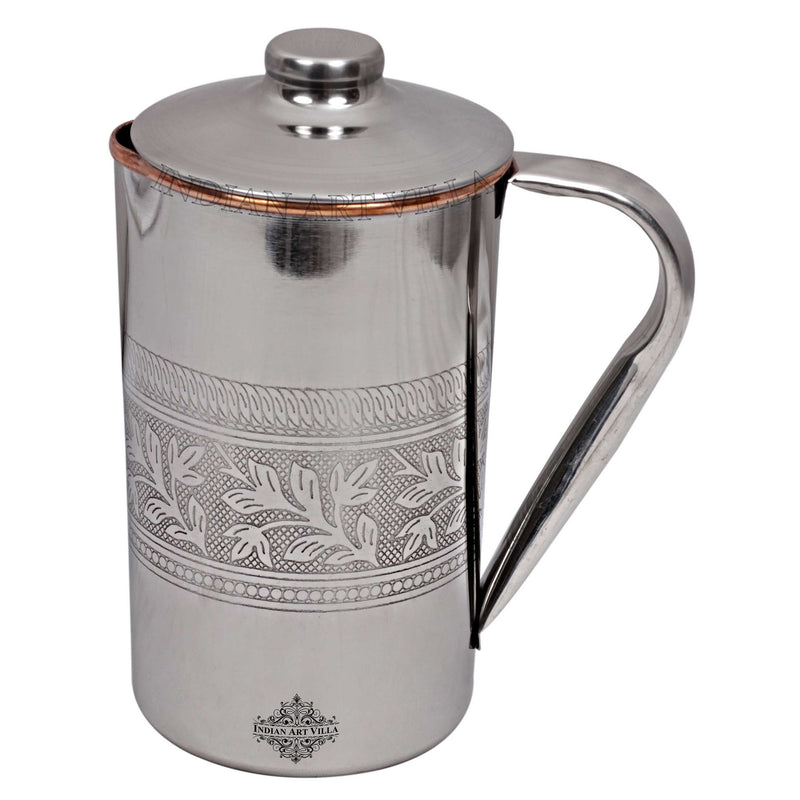Pure Steel Copper Jug Luxury Design with Lid