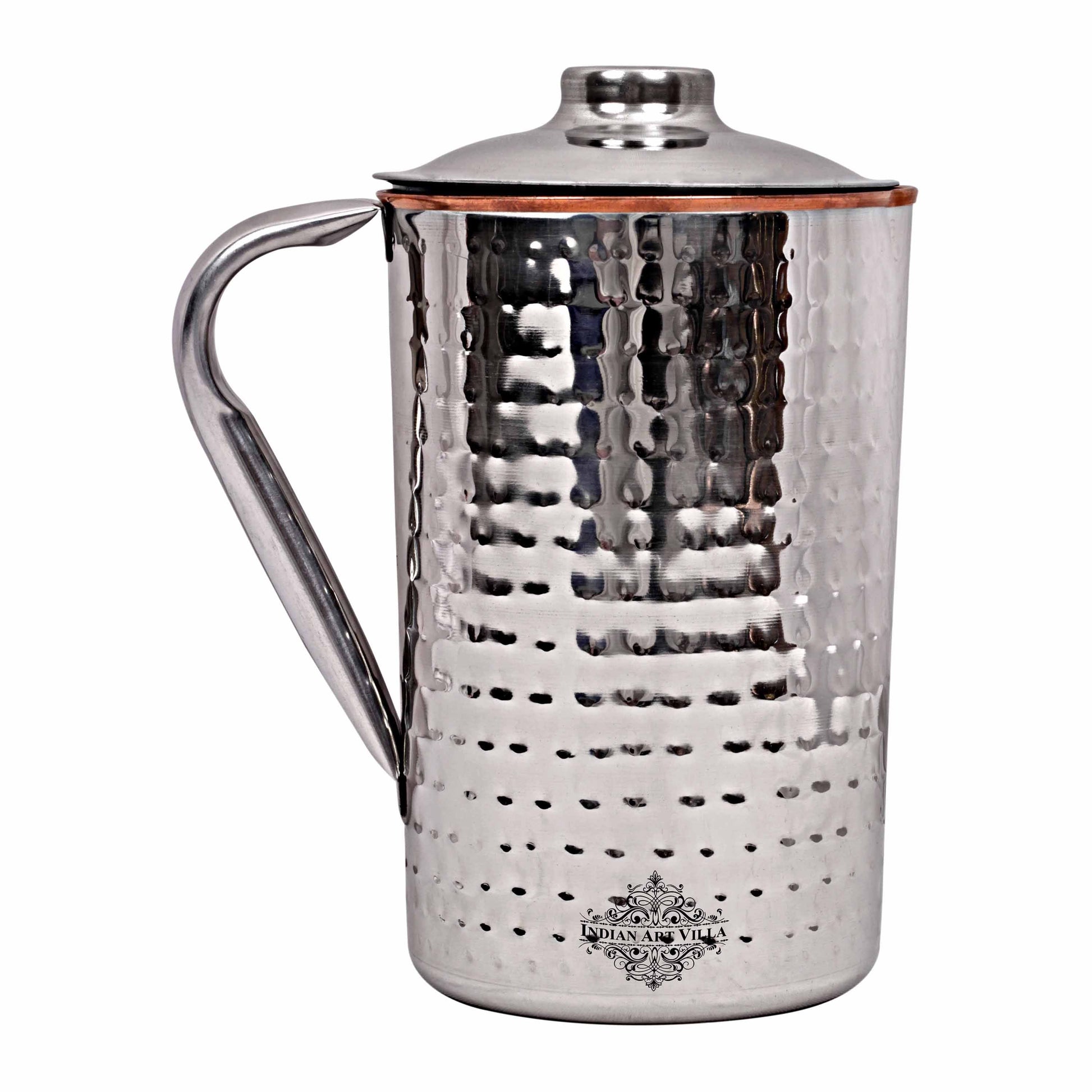 Pure Steel Copper Jug Luxury Design with Lid