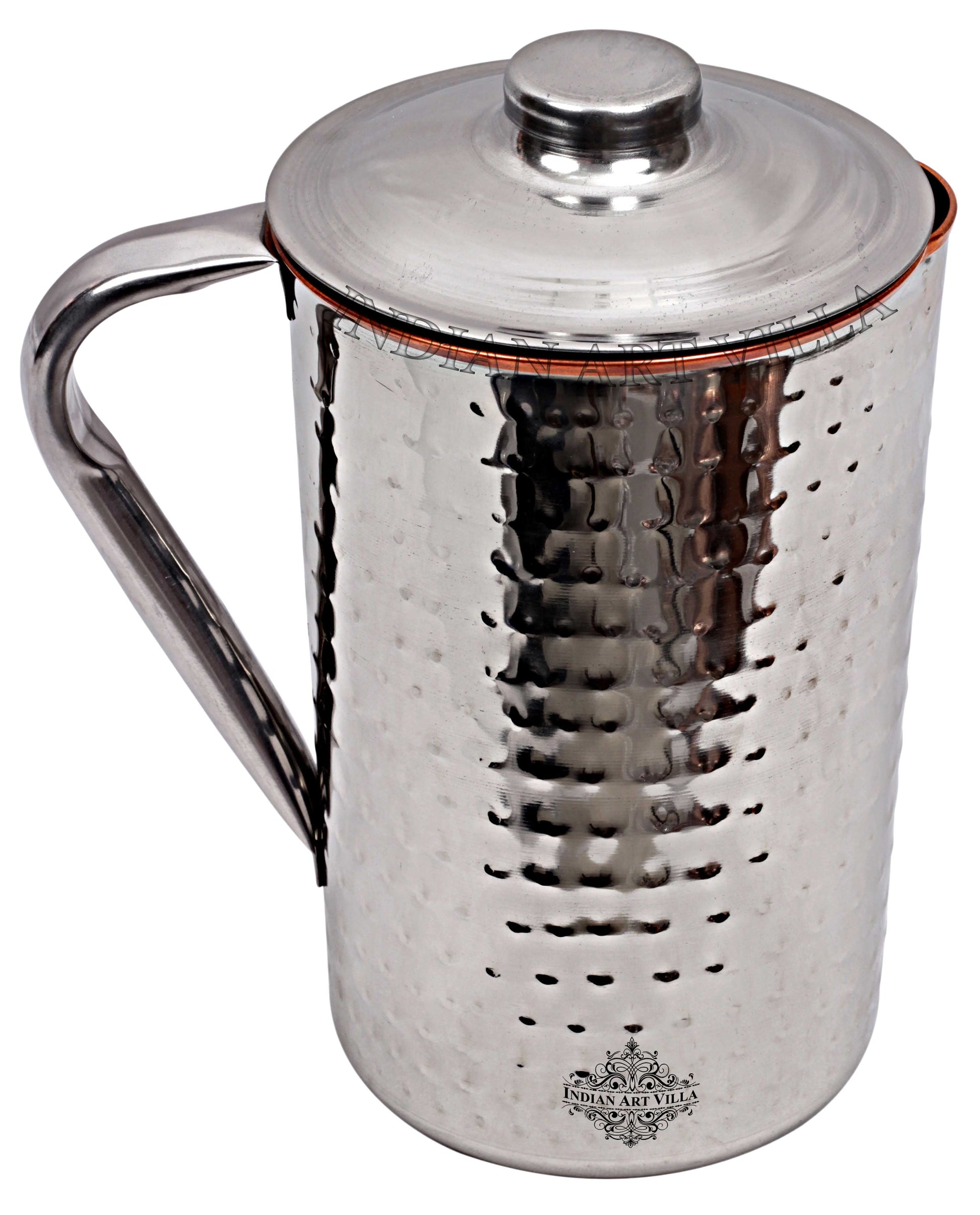 Pure Steel Copper Jug Luxury Design with Lid