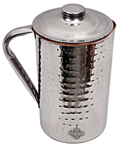 Pure Steel Copper Jug Luxury Design with Lid