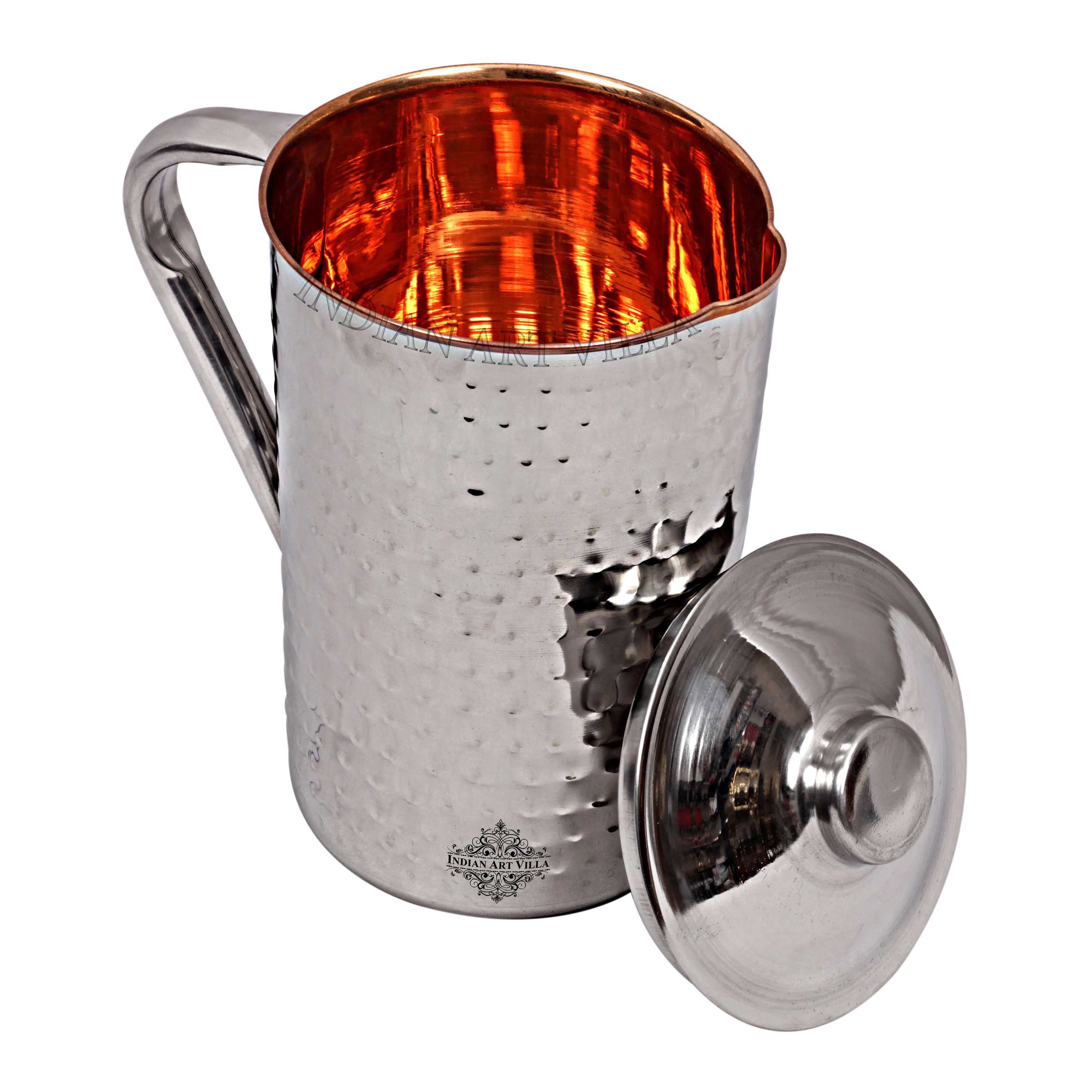 Pure Steel Copper Jug Luxury Design with Lid