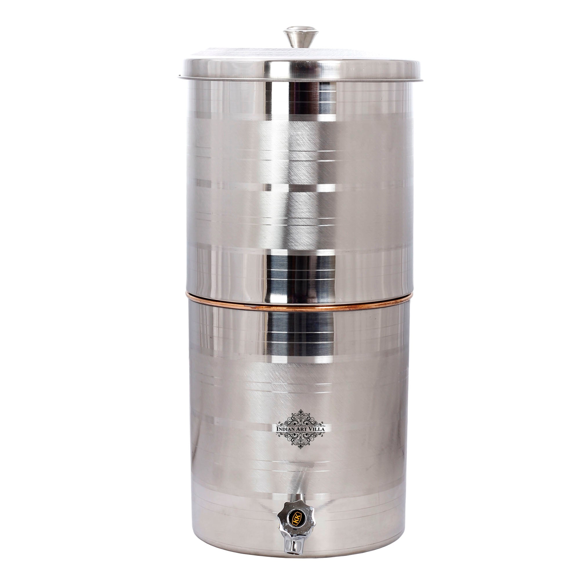 Pure Steel Copper Luxury Design Water Pot with Tap and Filter