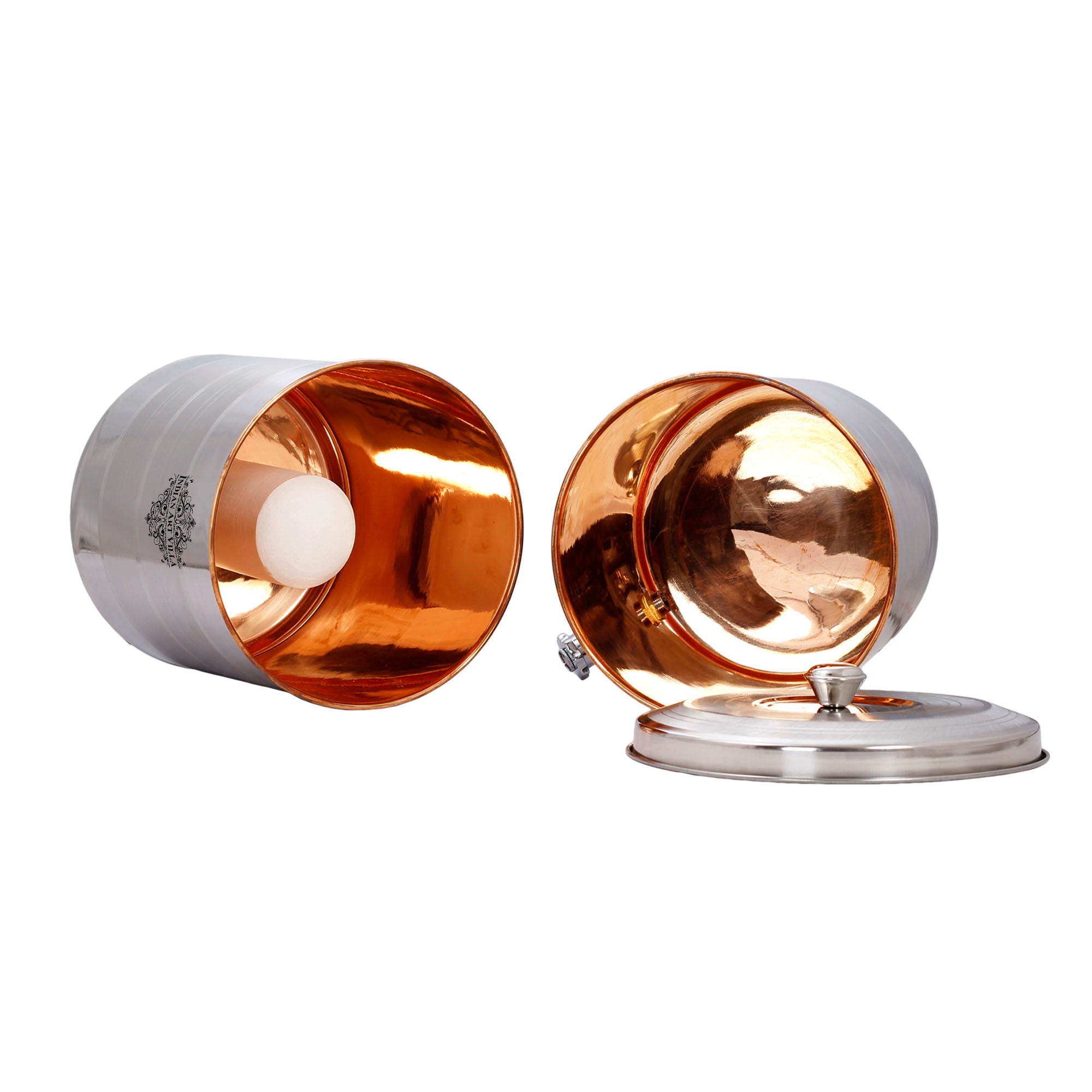 Pure Steel Copper Luxury Design Water Pot with Tap and Filter