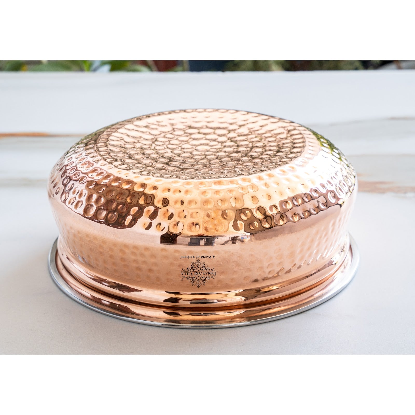 Steel Copper Serving Handi Bowl Serveware Tableware Home Restaurant