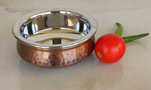 Steel Copper Serving Antique Dark Tone Handi Bowl, Serveware & Tableware