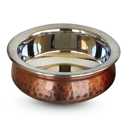 Steel Copper Serving Antique Dark Tone Handi Bowl, Serveware & Tableware