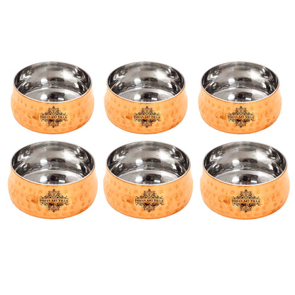 Steel Copper Curved Bowl Dinnerware Tableware 7.11 cm