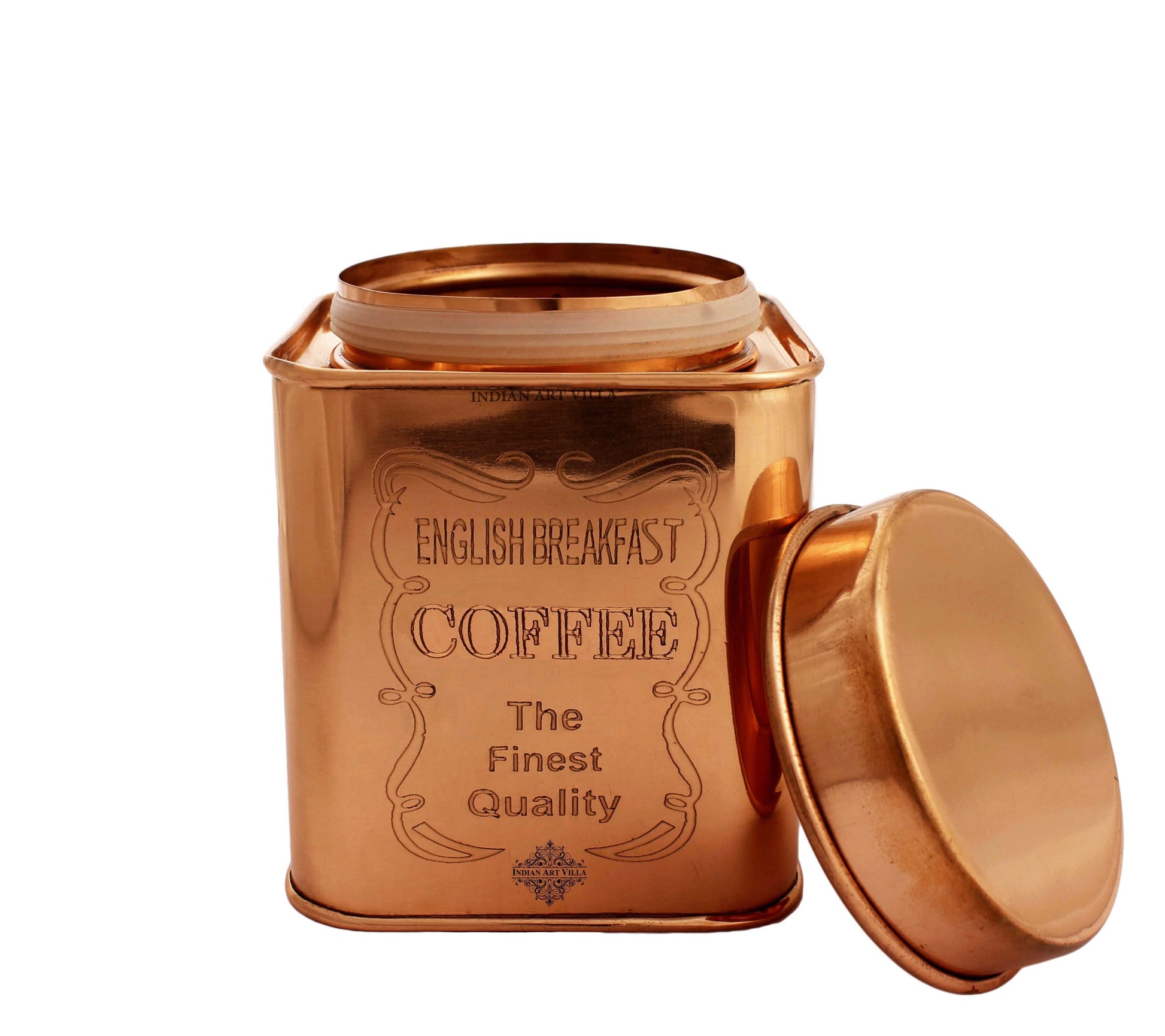 Pure Copper Coffee & Sugar & Tea Container, 12cm