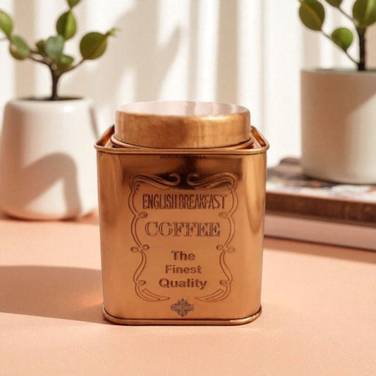 Pure Copper Coffee & Sugar & Tea Container, 12cm