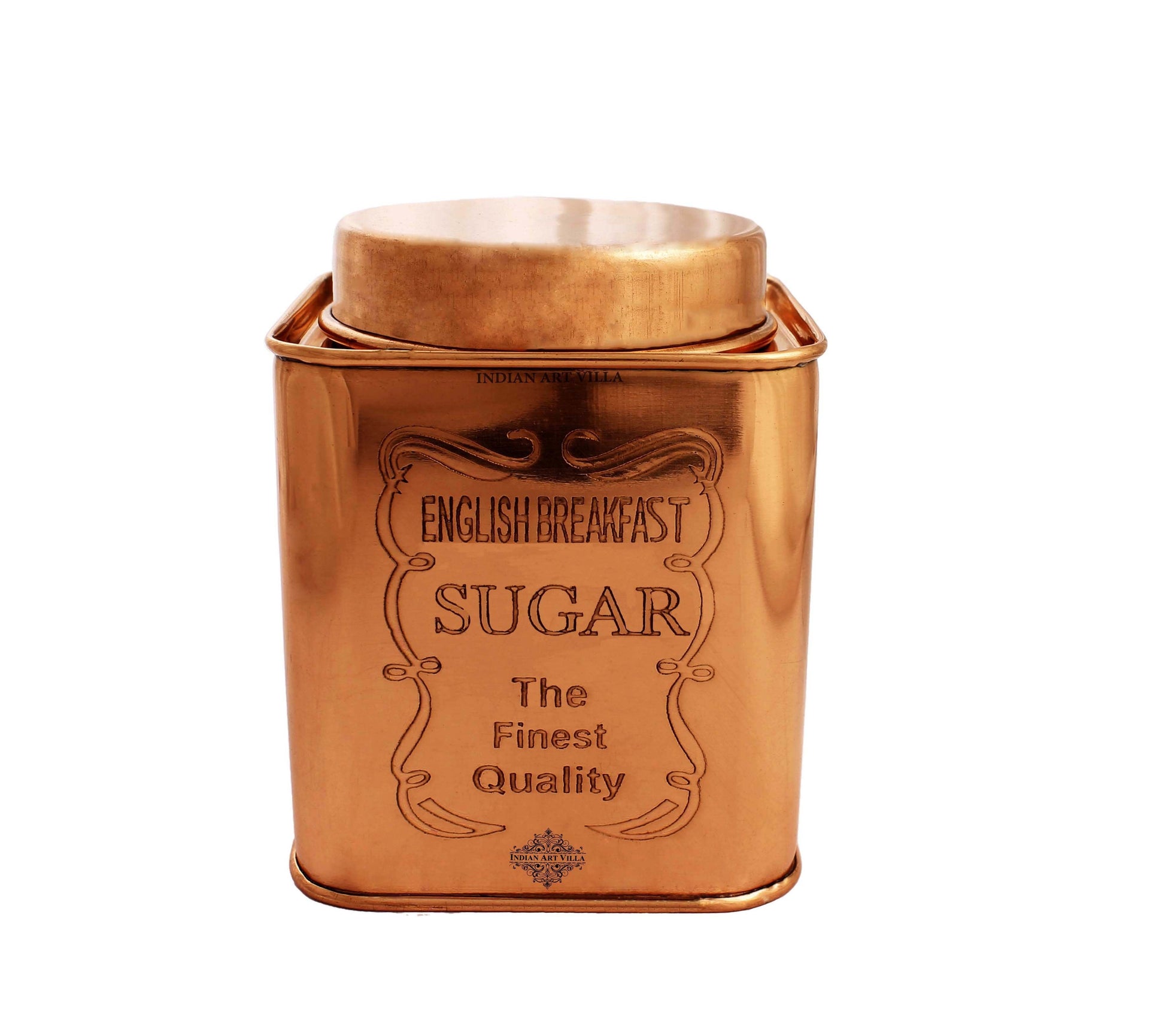 Pure Copper Coffee & Sugar & Tea Container, 12cm