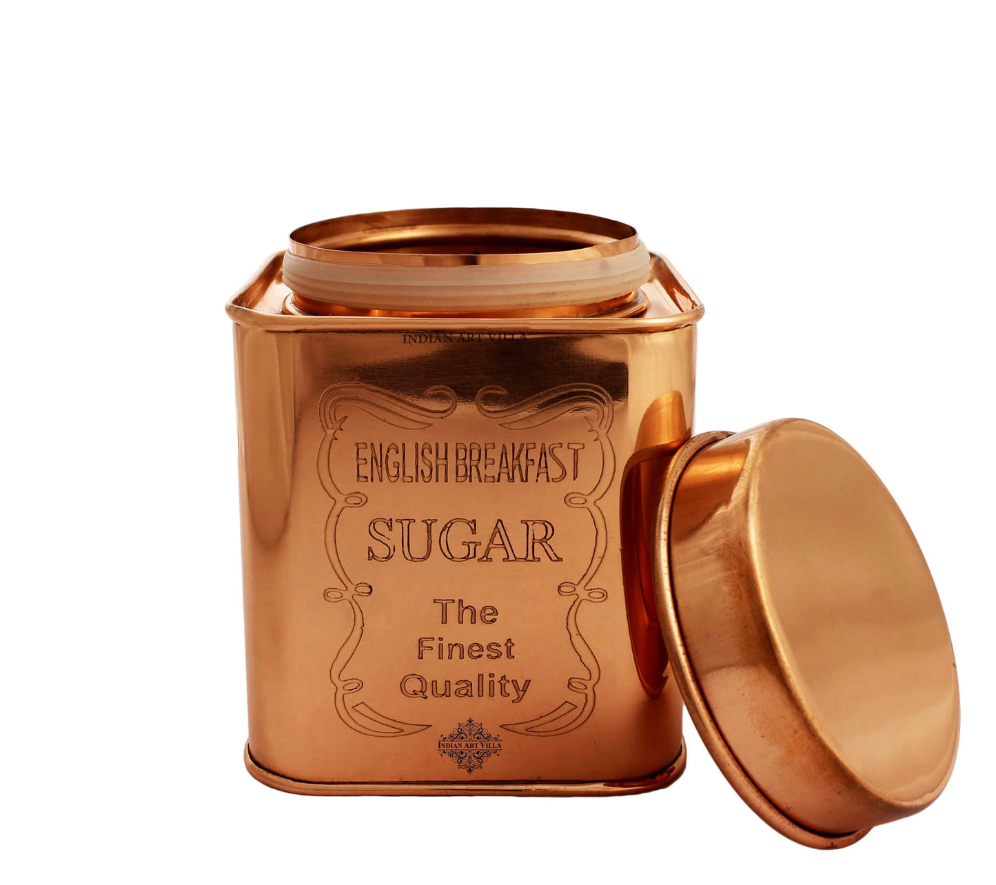 Pure Copper Coffee & Sugar & Tea Container, 12cm