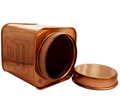 Pure Copper Coffee & Sugar & Tea Container, 12cm