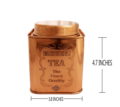 Pure Copper Coffee & Sugar & Tea Container, 12cm