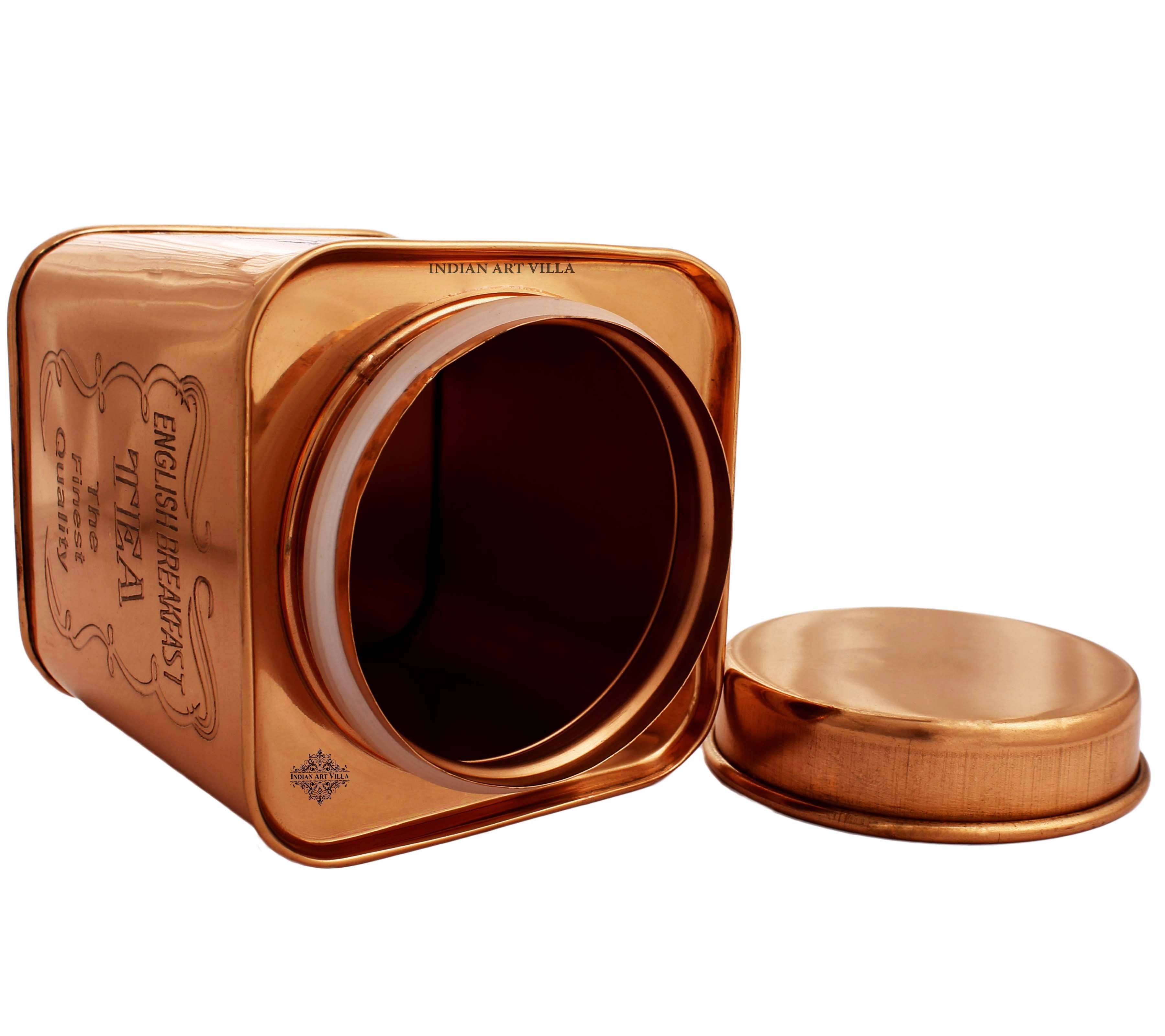 Pure Copper Coffee & Sugar & Tea Container, 12cm