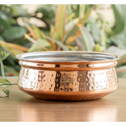 Pure Copper Handi with Tin Lining for Cooking