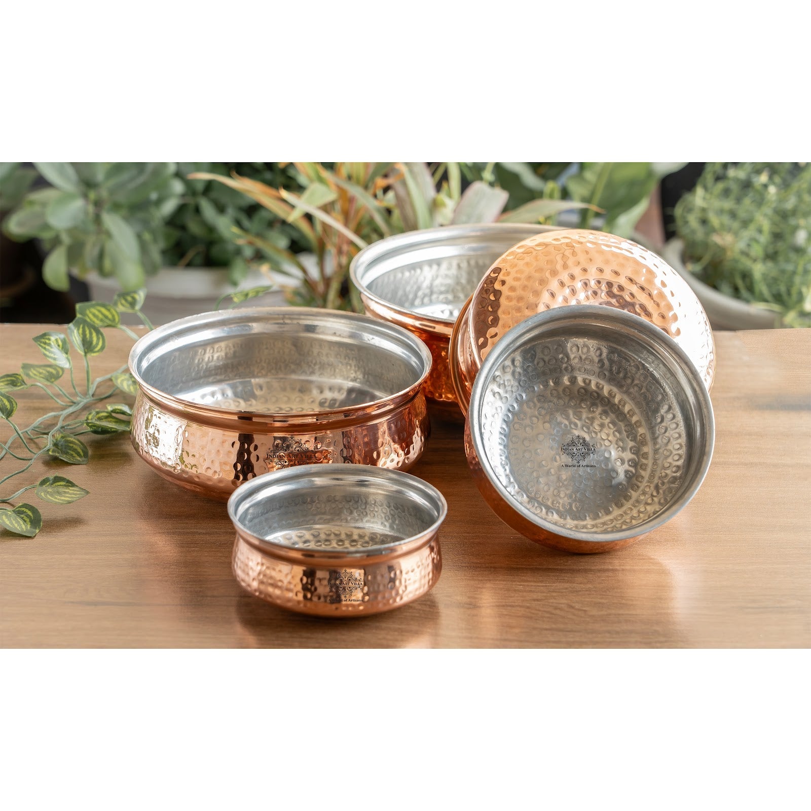 Pure Copper Handi with Tin Lining for Cooking