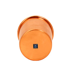 Pure Copper Lacquer Coated Plain & Hammered Design Glass 275 ML