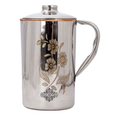 Pure Steel Copper Jug Luxury Design with Lid