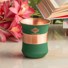 Pure Copper Half Silk Finish Glass – 300 ML