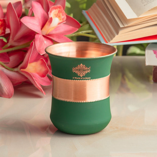 Pure Copper Half Silk Finish Glass – 300 ML