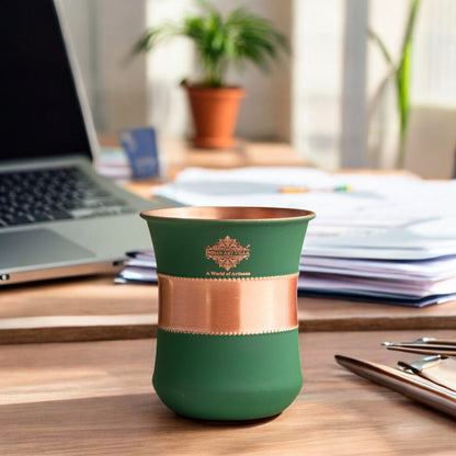 Pure Copper Half Silk Finish Glass – 300 ML