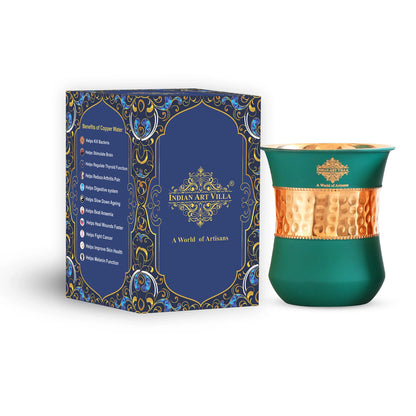 Pure Copper Half Silk Finish Glass – 300 ML