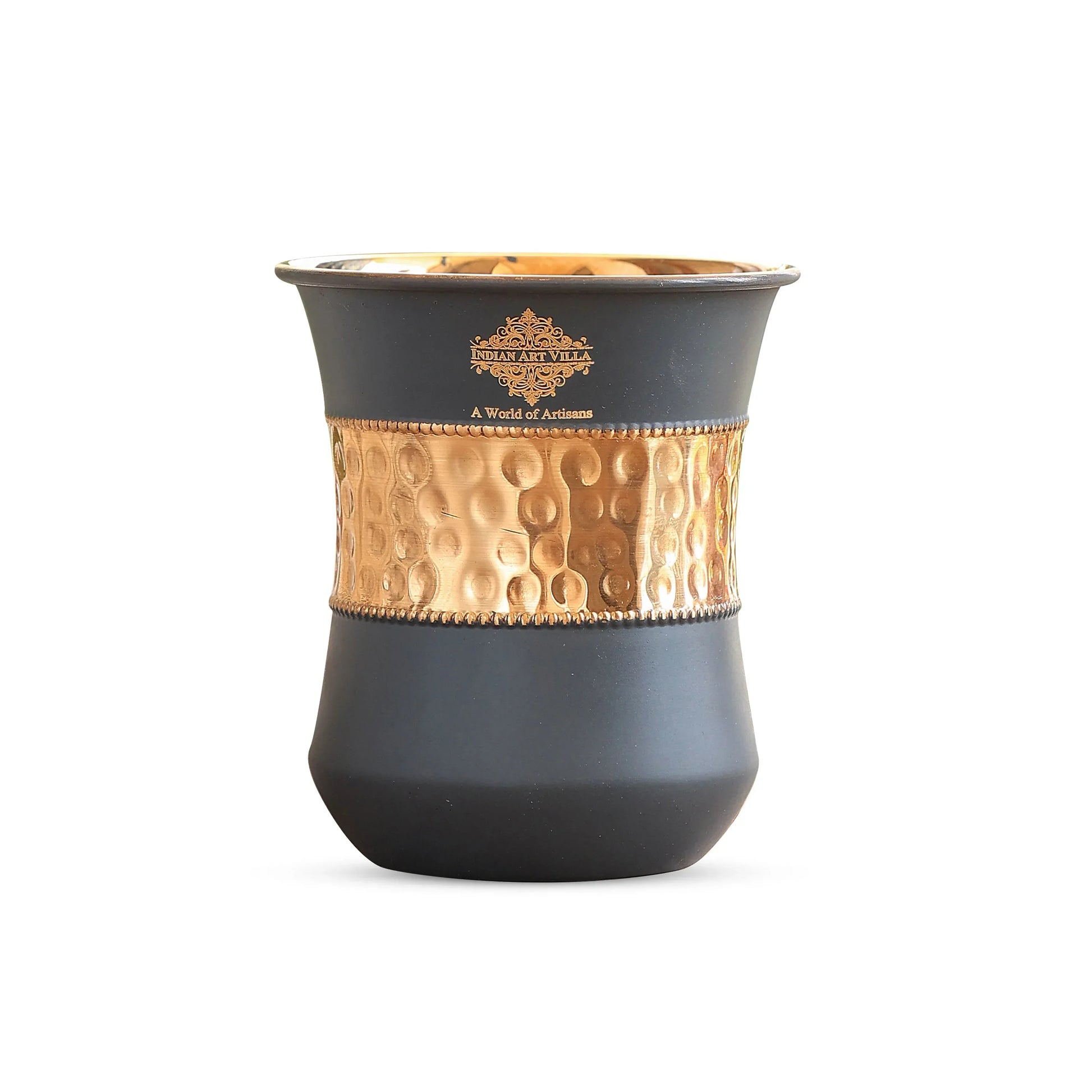 Pure Copper Half Silk Finish Glass – 300 ML