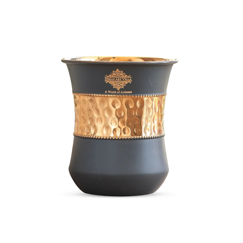 Pure Copper Half Silk Finish Glass – 300 ML