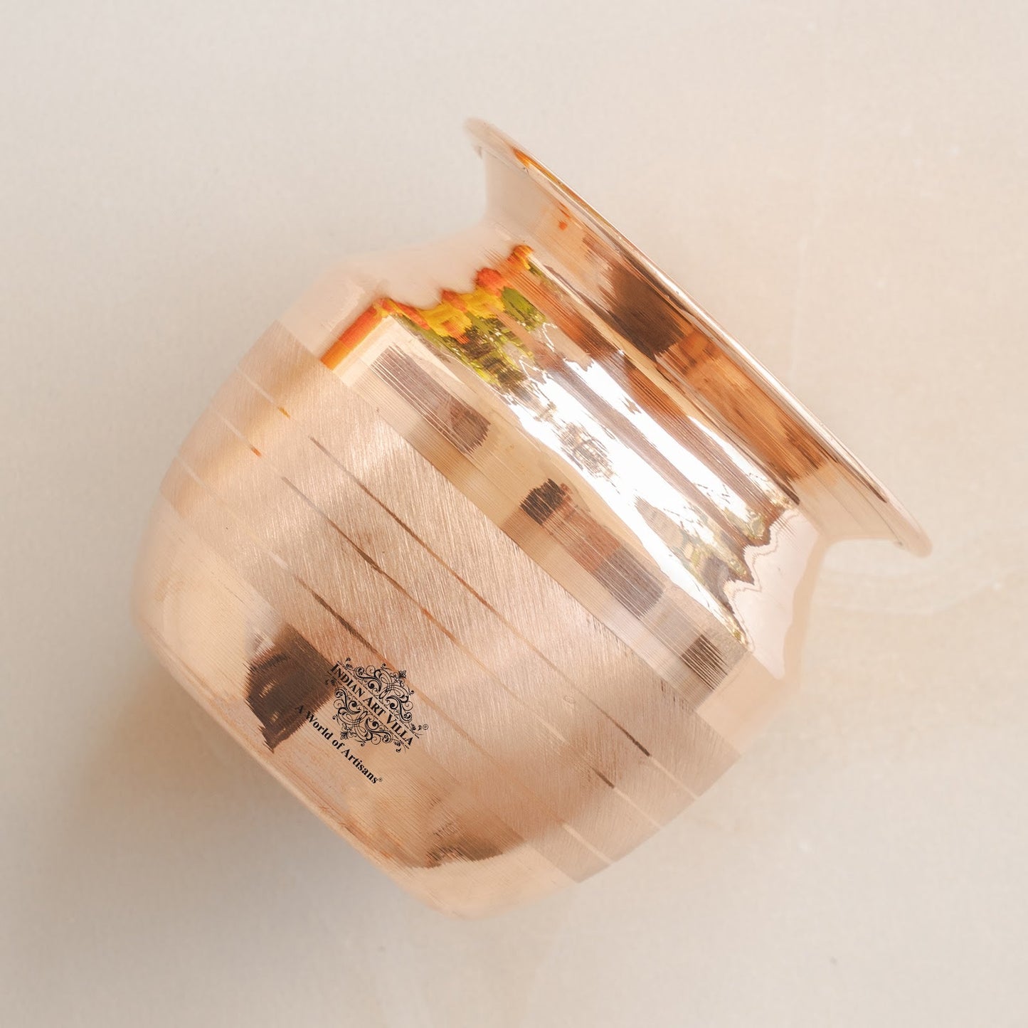 Pure Copper Copper Kalash / lota | Luxury Design | Shine Finish | Pujan Purpose