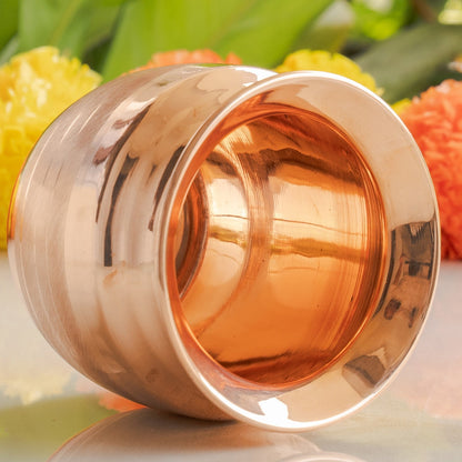 Pure Copper Copper Kalash / lota | Luxury Design | Shine Finish | Pujan Purpose