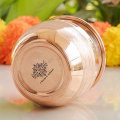 Pure Copper Copper Kalash / lota | Luxury Design | Shine Finish | Pujan Purpose