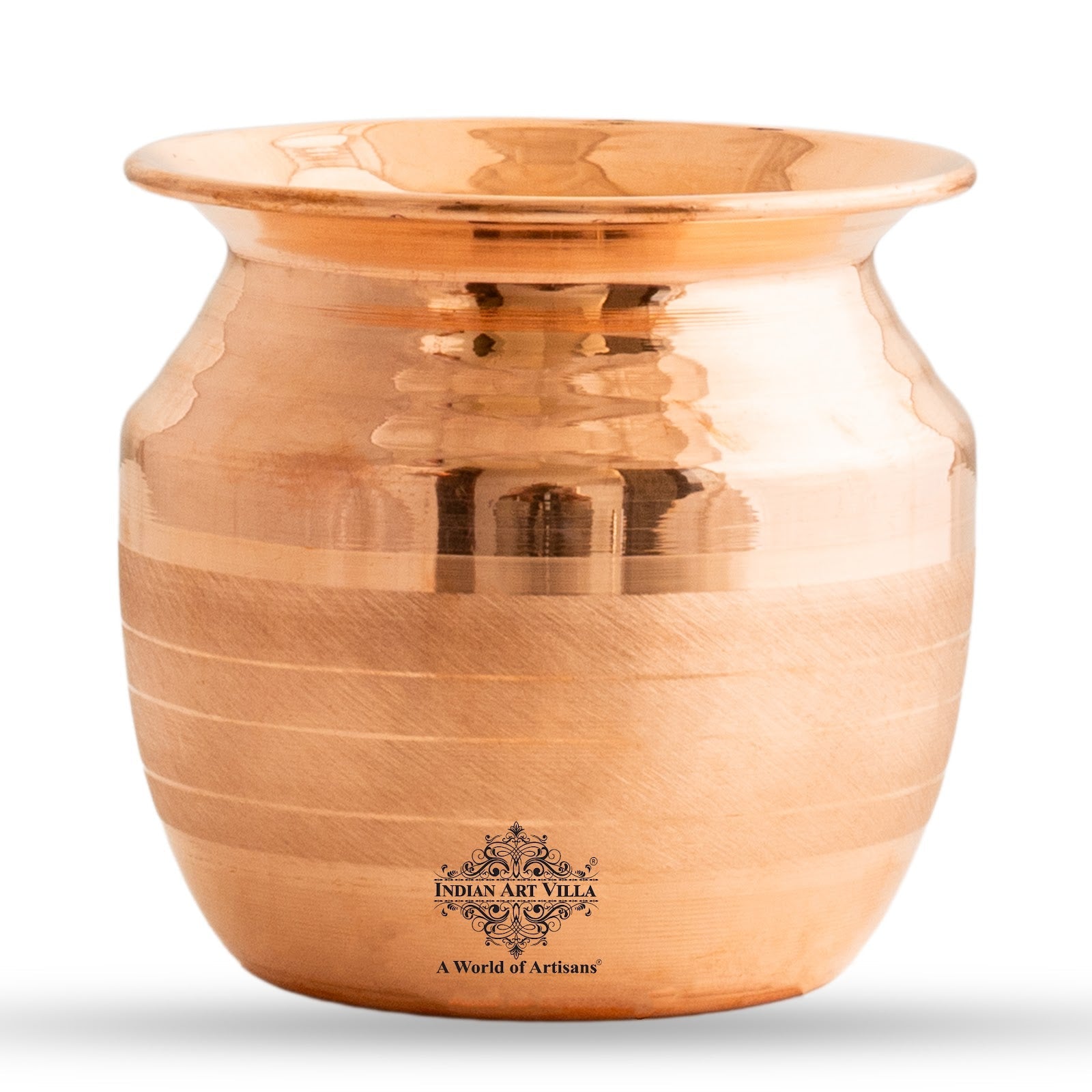 Pure Copper Copper Kalash / lota | Luxury Design | Shine Finish | Pujan Purpose