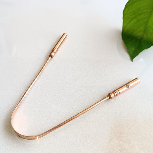 Ayurvedic Copper Tongue Cleaner, Say Goodbye to Bad Breath