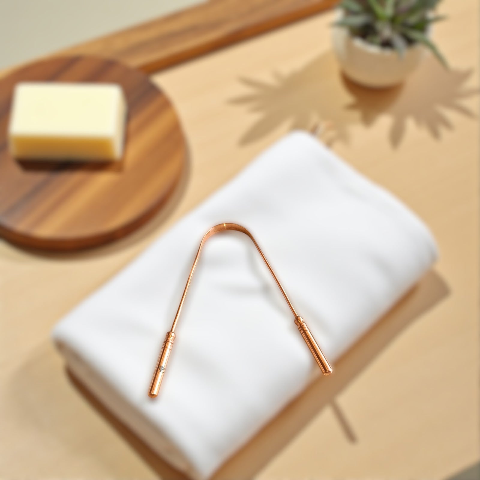 Ayurvedic Copper Tongue Cleaner, Say Goodbye to Bad Breath