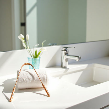 Ayurvedic Copper Tongue Cleaner, Say Goodbye to Bad Breath