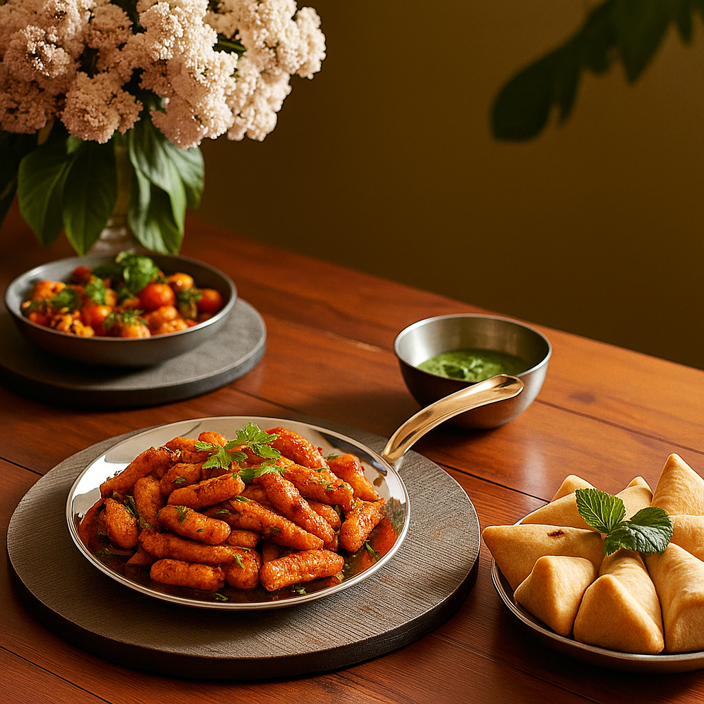 Steel Copper Serving Hammered Tawa Platter With Brass Handle, Home Hotel Rtaurant