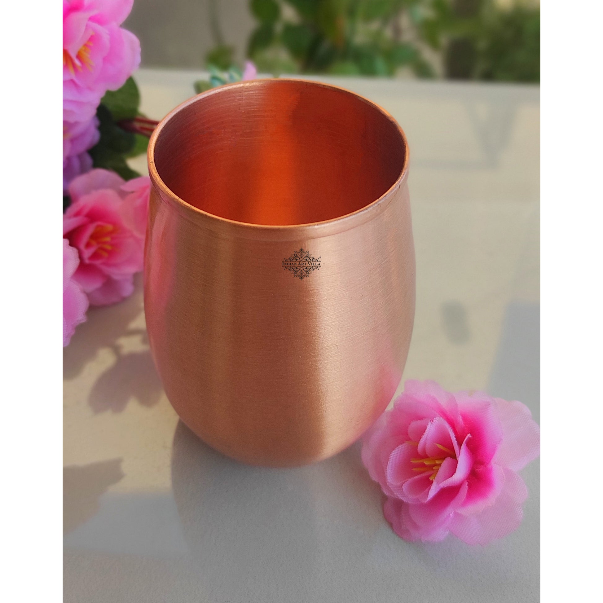 Pure Copper Dome Shape Glass 350 ML