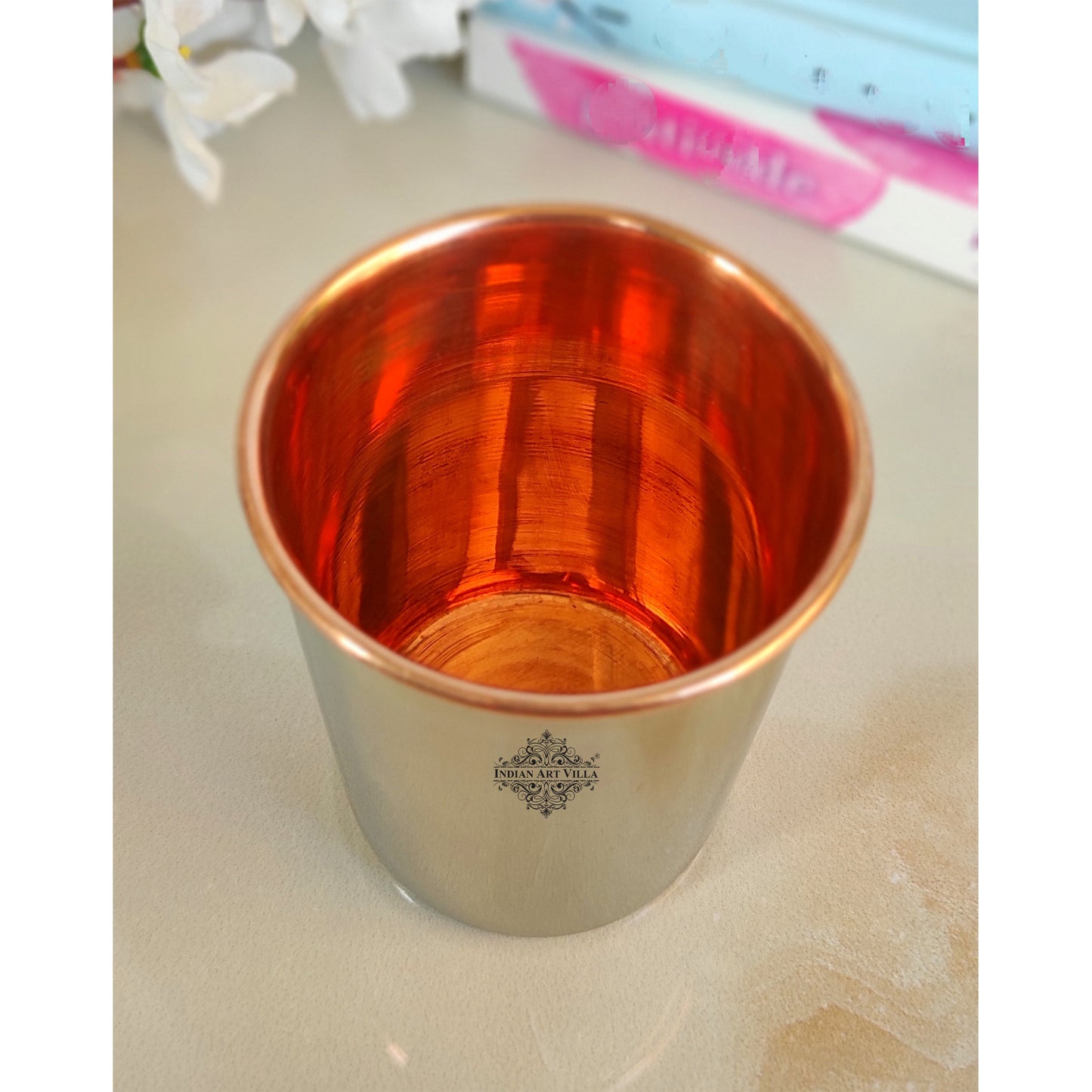 Steel Copper Plain Glass/Tumbler, Volume-250 ML