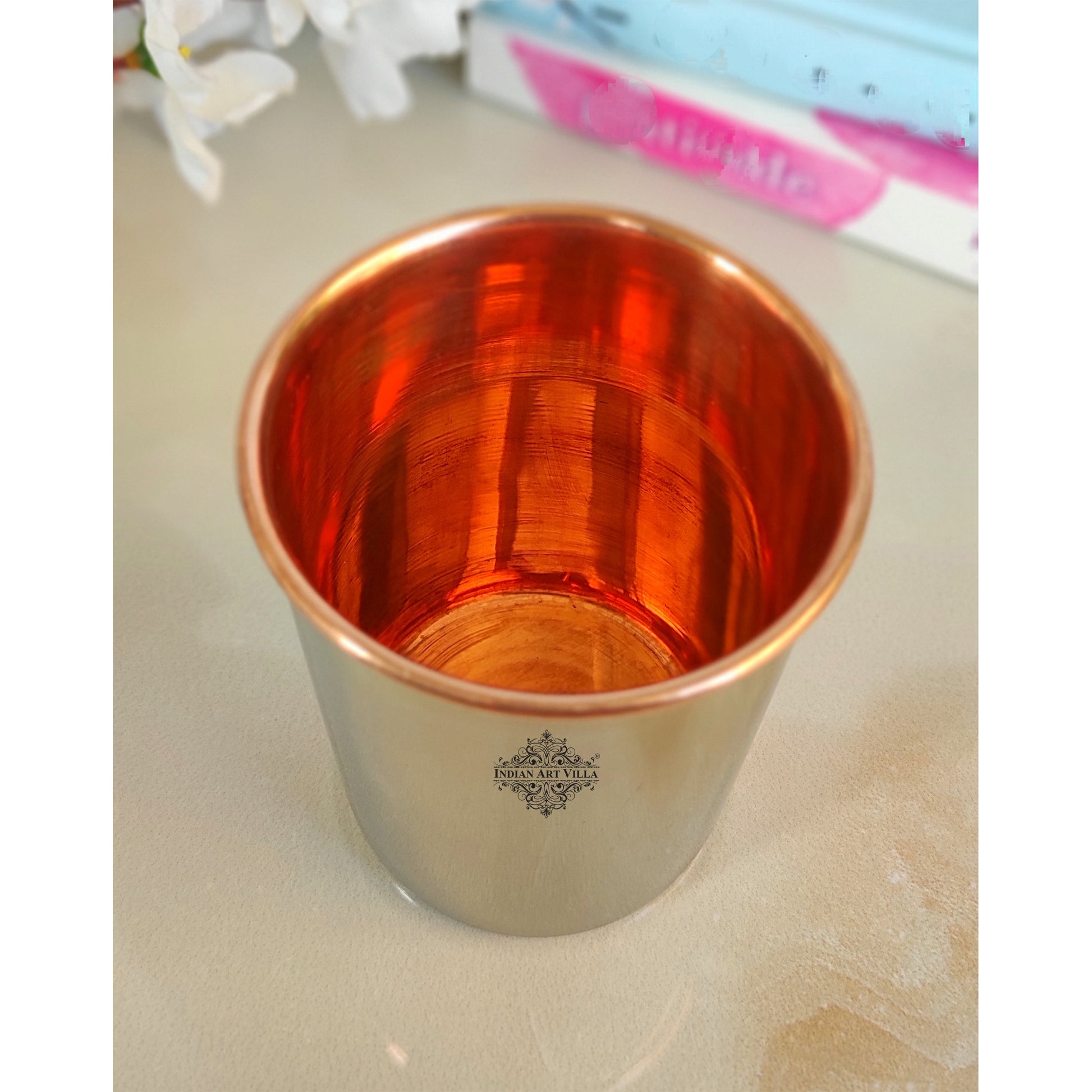 Steel Copper Plain Glass/Tumbler, Volume-250 ML