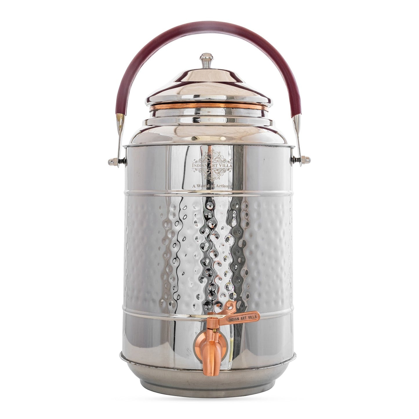 Steel Copper Water Pot with Tap & Handle -7000 ML