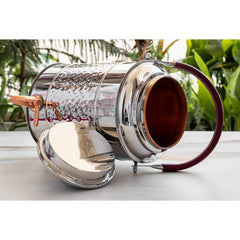 Steel Copper Water Pot with Tap & Handle -7000 ML