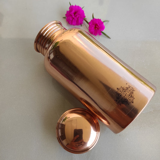 Pure Copper Bottle With the Plain Design