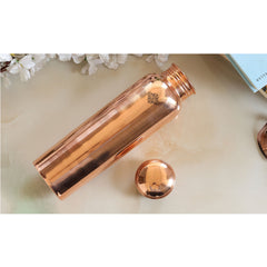 Pure Copper Bottle With the Plain Design