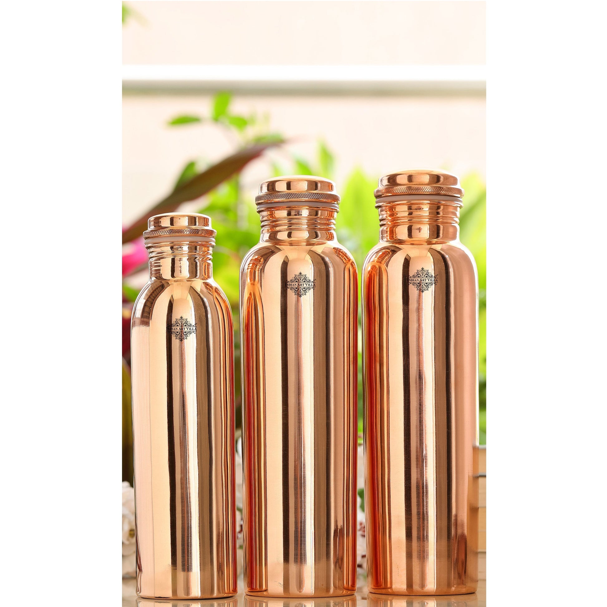 Pure Copper Bottle With the Plain Design