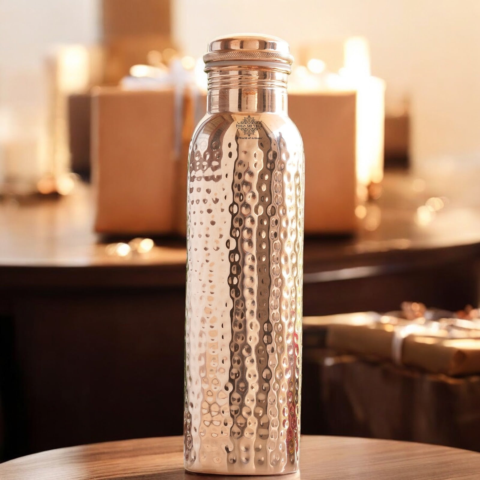 Pure Copper Bottle With the Plain Design