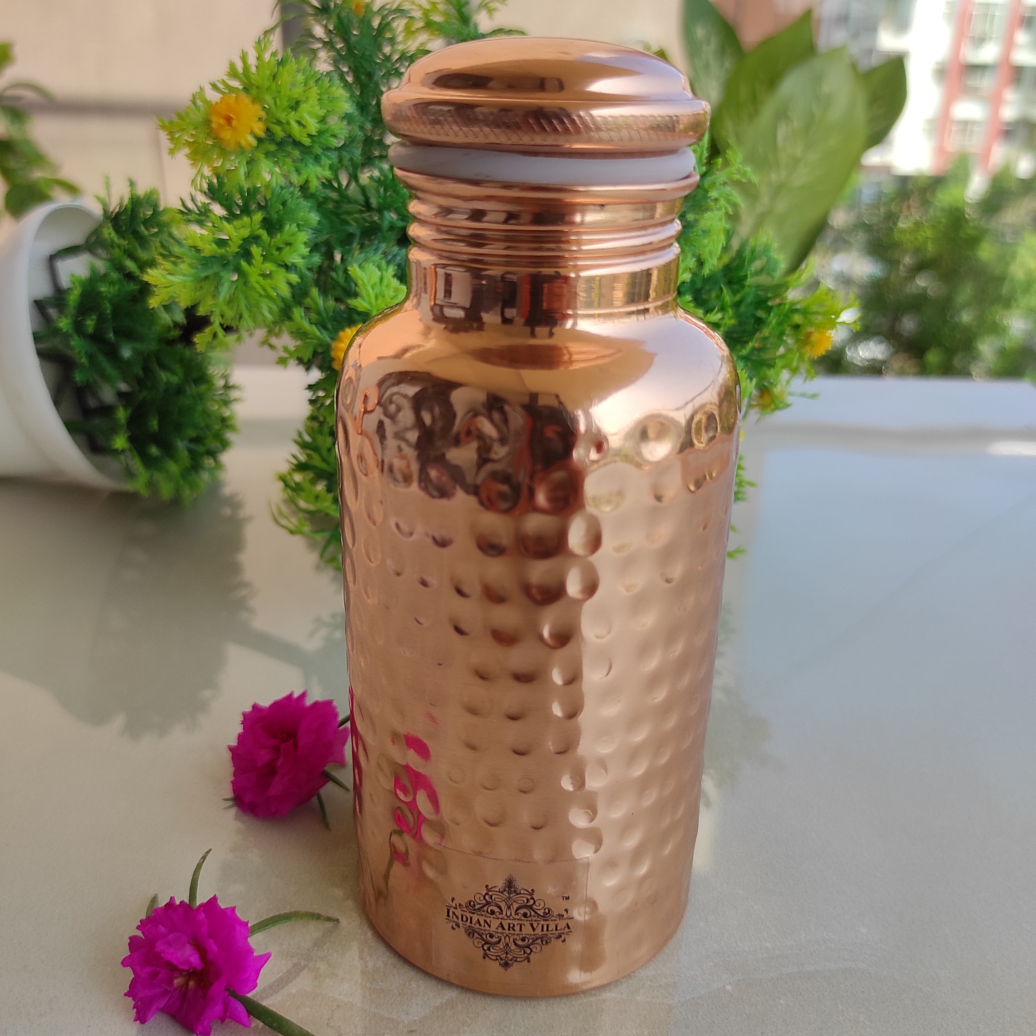 Pure Copper Bottle With the Plain Design