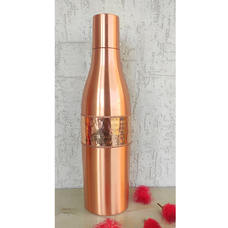 Copper Drinkware Bottle with Champagne Style and Lacquer Coating