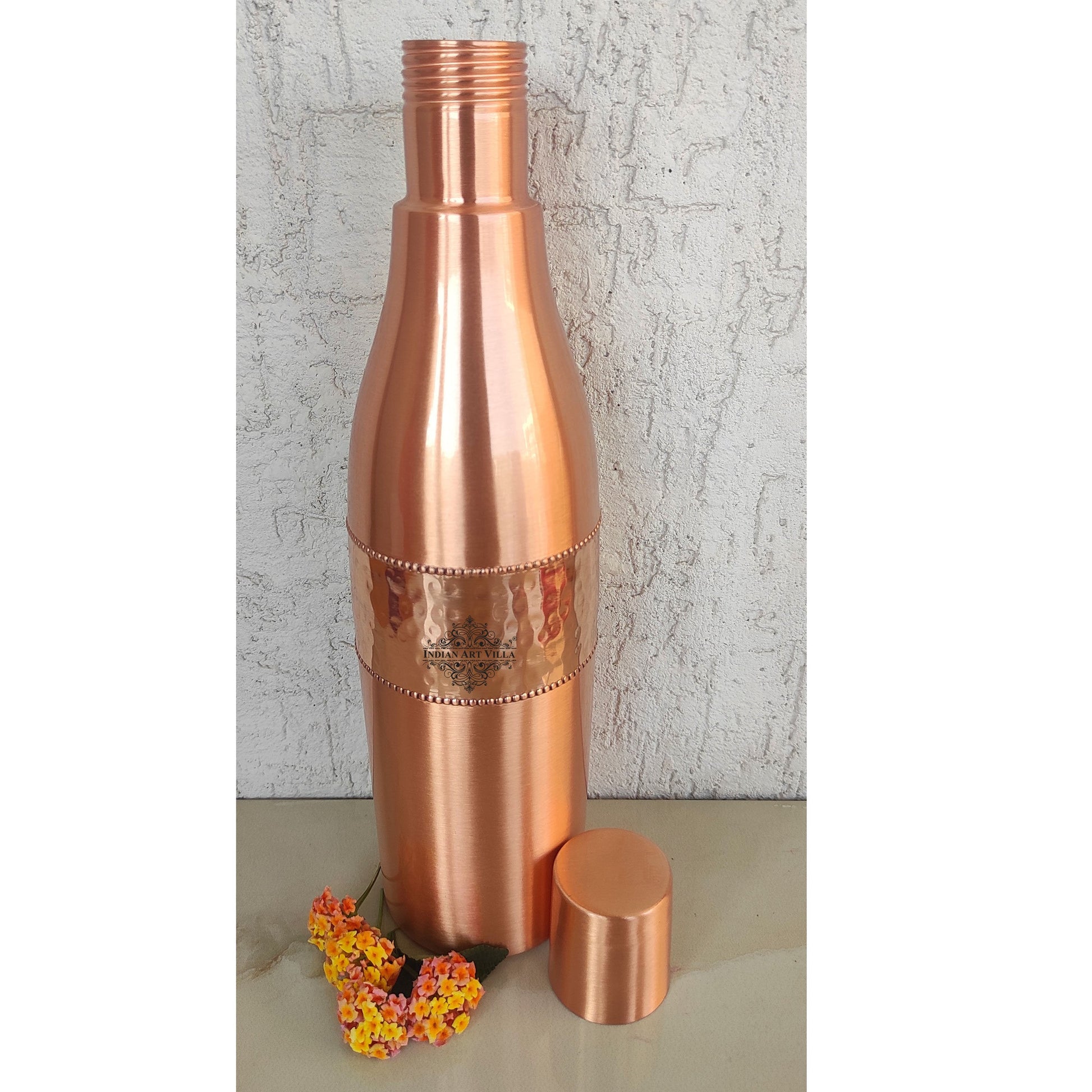 Copper Drinkware Bottle with Champagne Style and Lacquer Coating